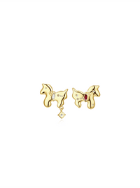 Pegasus Studs - Earrings | Orange Cube