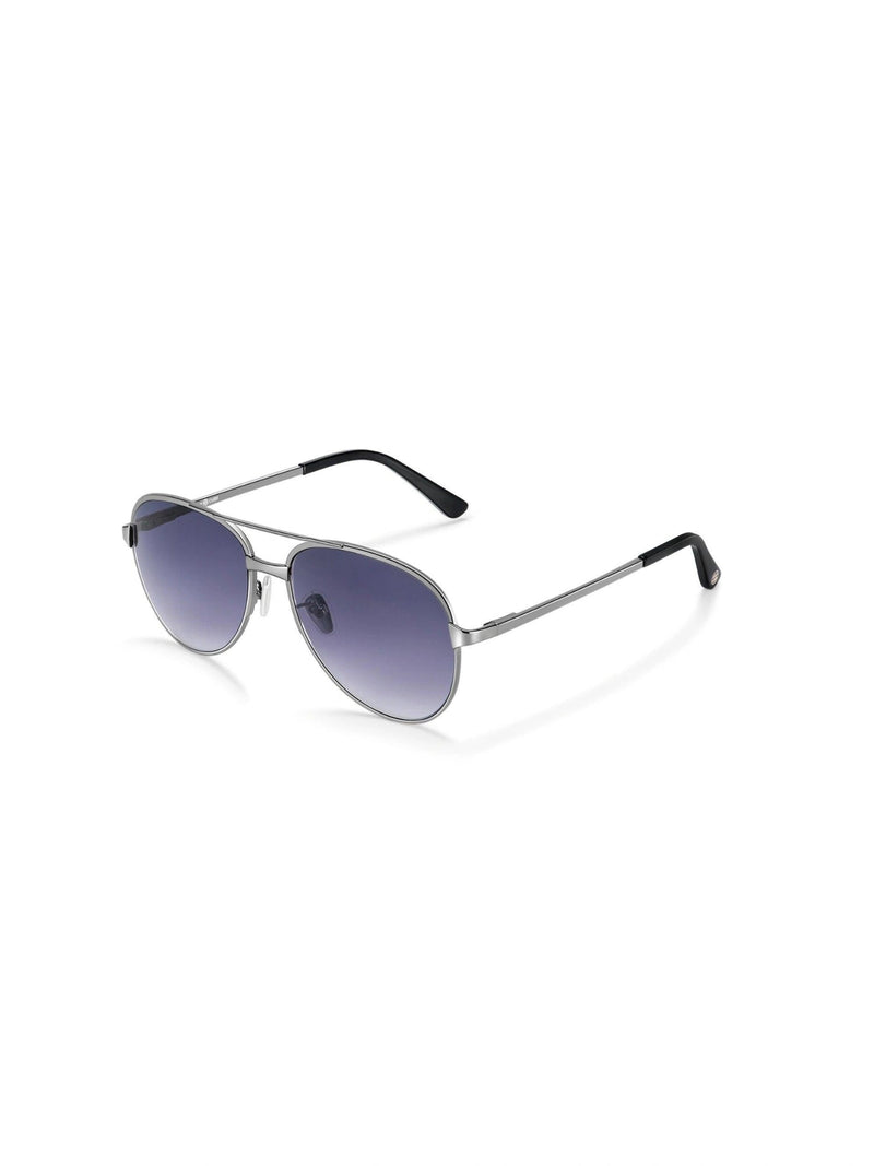 Pilot Sunglasses - Grey Gradient (Gun Colour Frame) - Sunglass | Orange Cube