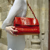 Mosaic Messenger Bag - Retro Red
