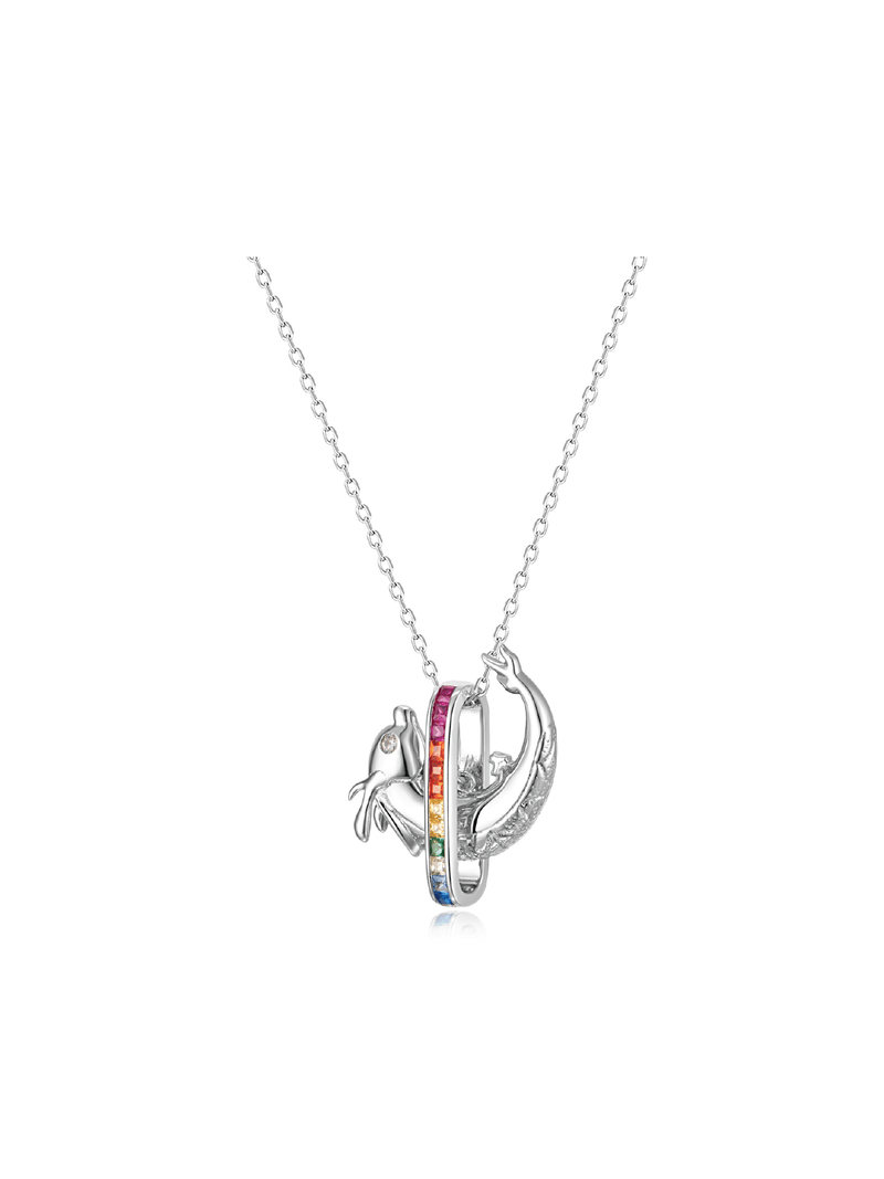 Rainbow Dragon Necklace - Necklace | Orange Cube