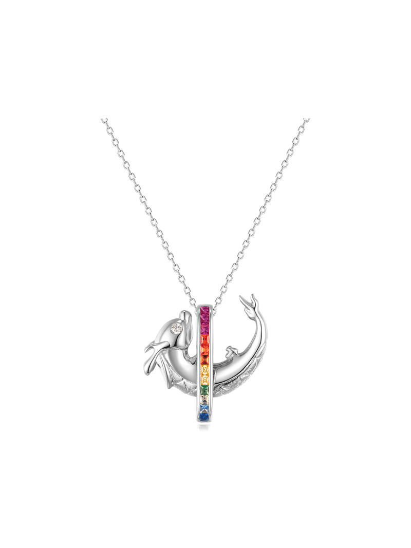 Rainbow Dragon Necklace - Necklace | Orange Cube