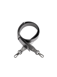 Retro Messenger Bag - Black Silver - Bag | Orange Cube