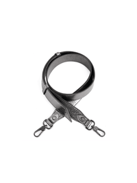 Retro Messenger Bag - Black Silver - Bag | Orange Cube