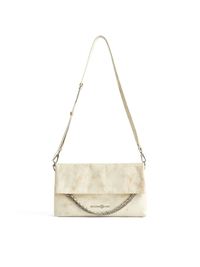 Retro Messenger Bag - Marble White - White Leather Women Messenger Bag | Orange Cube