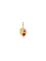 Ruby Heart Charm - Charm | Orange Cube