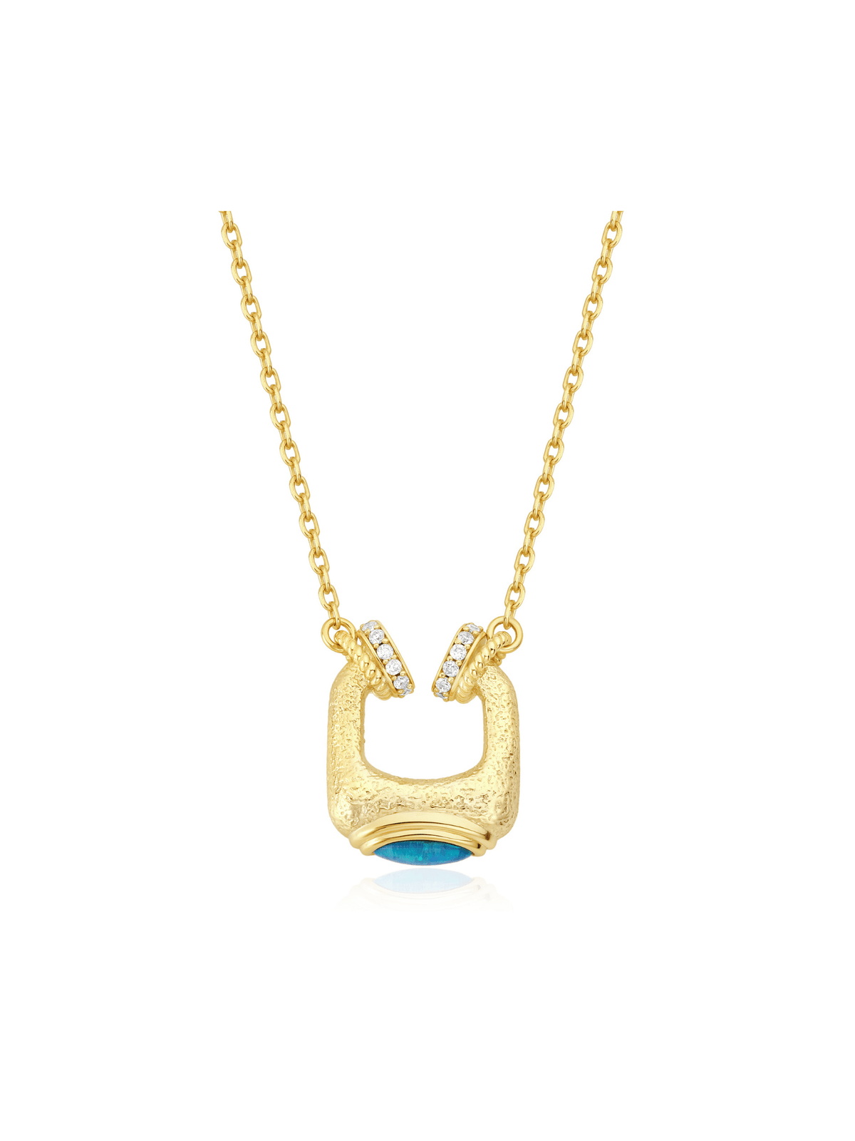 Serenova Pendant - Necklace | Orange Cube