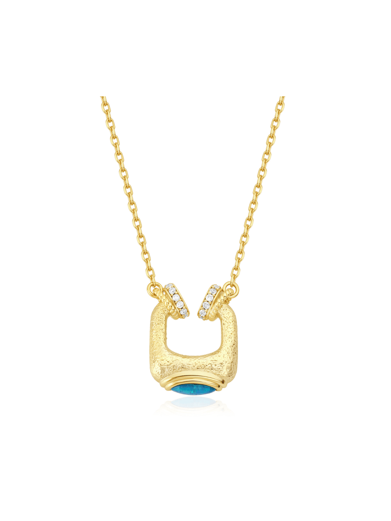 Serenova Pendant - Necklace | Orange Cube