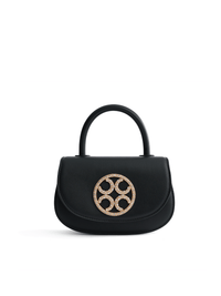 Signature Top Handle Saddle Bag - Black - Bag | Orange Cube