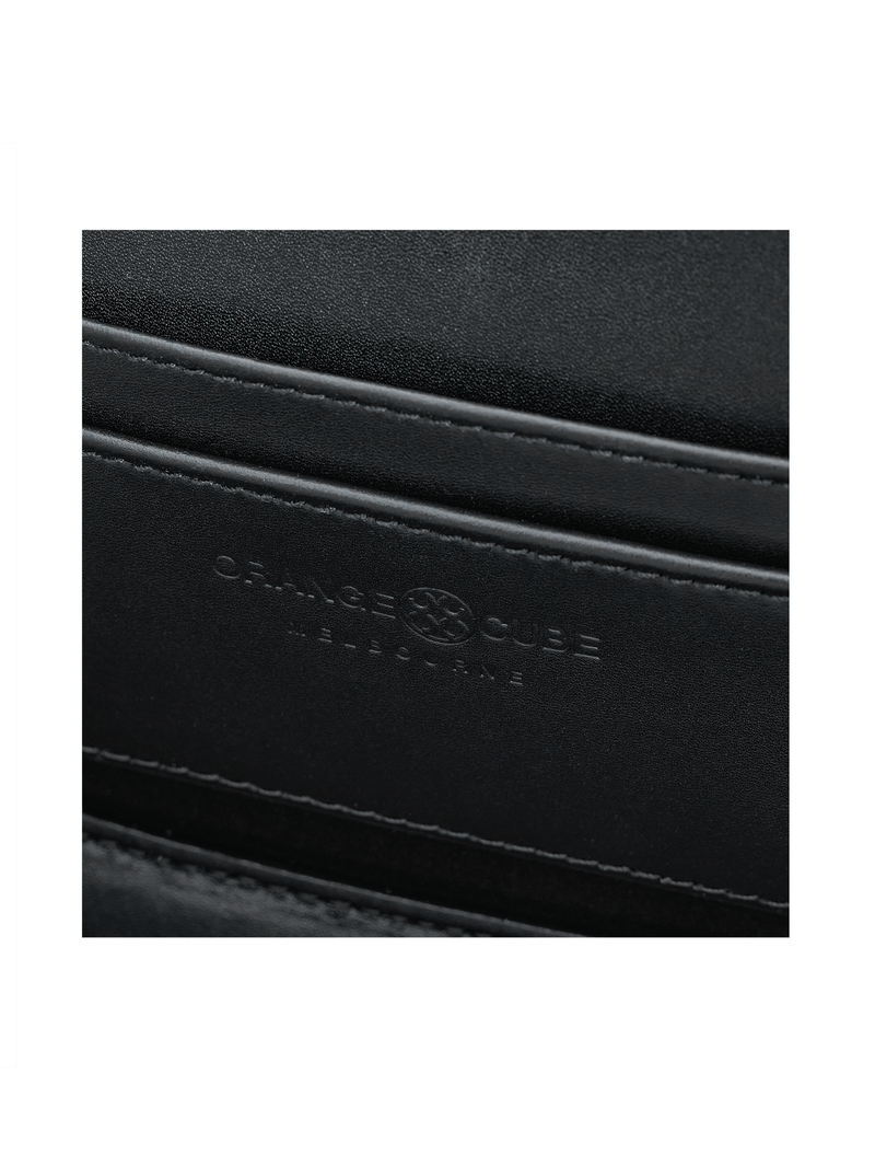 Signature Top Handle Saddle Bag - Black - Bag | Orange Cube