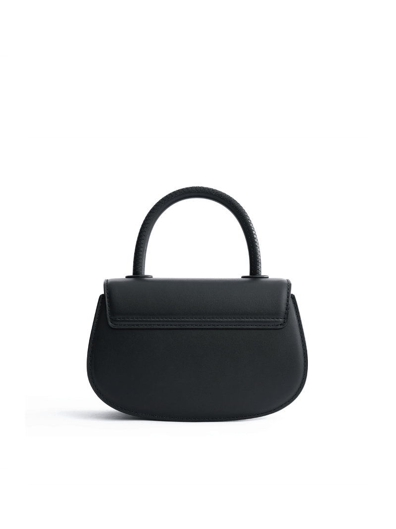 Signature Top Handle Saddle Bag - Black - Bag | Orange Cube