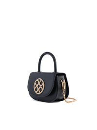 Signature Top Handle Saddle Bag - Black - Bag | Orange Cube