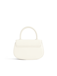 Signature Top Handle Saddle Bag - White - Bag | Orange Cube