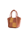 Square Stitch Basket Bag - Brown - Bag | Orange Cube