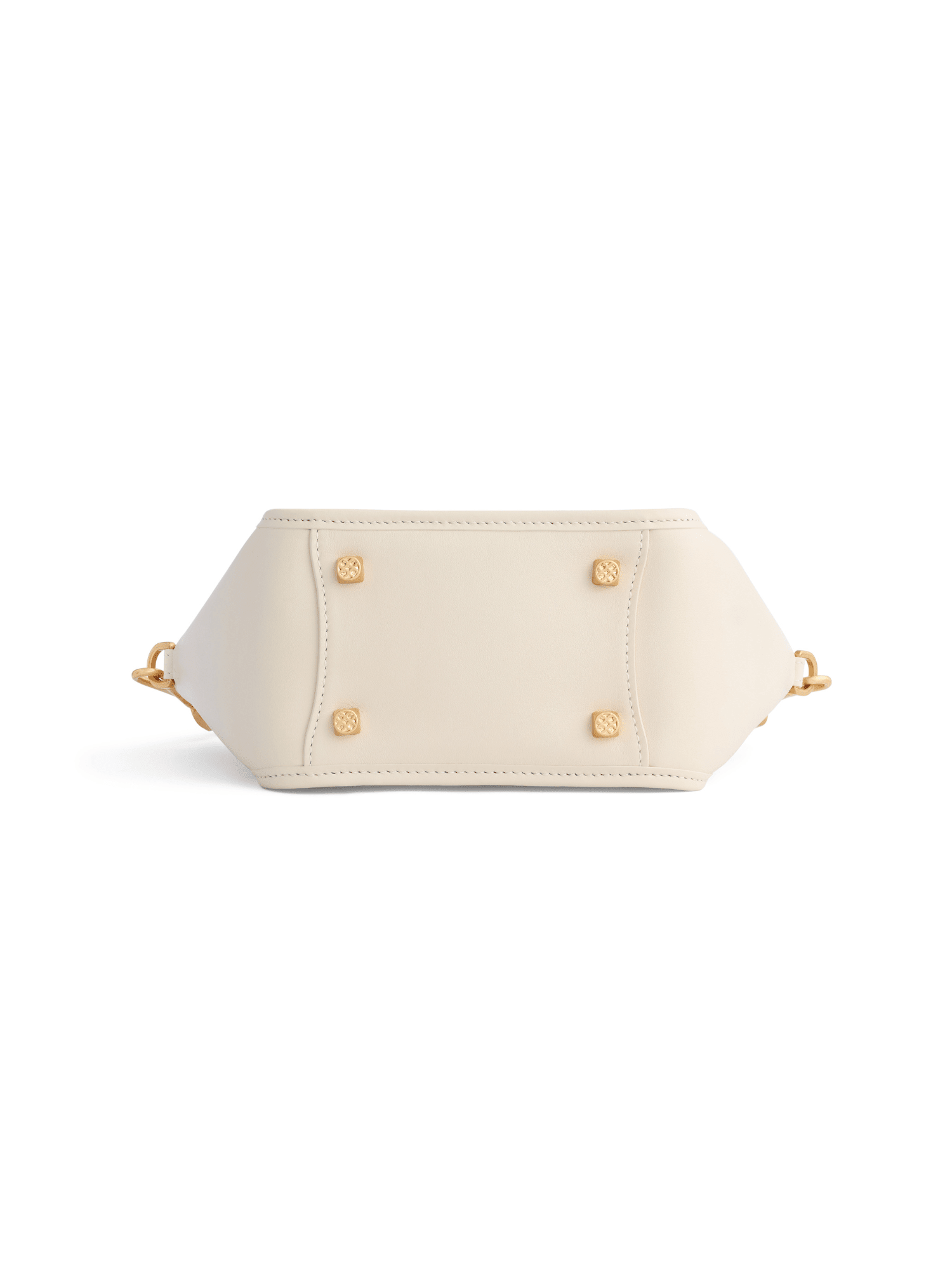 Square Stitch Basket Bag - Cream and Grey - Bag | Orange Cube