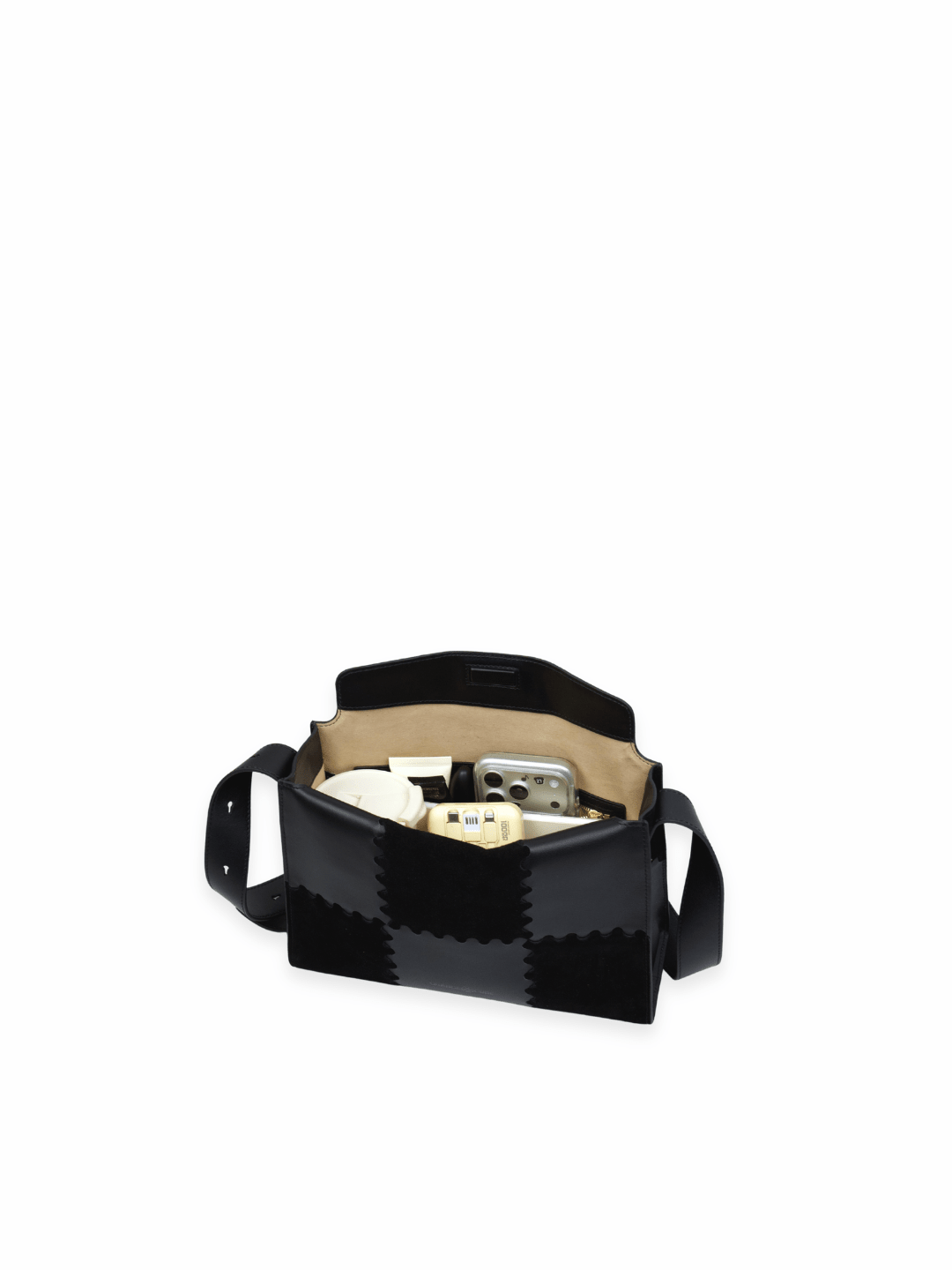 Square Stitch Box Bag - Black - Bag | Orange Cube