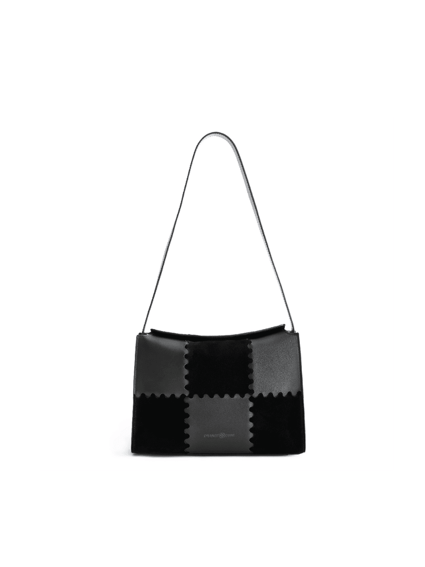 Square Stitch Box Bag - Black - Bag | Orange Cube