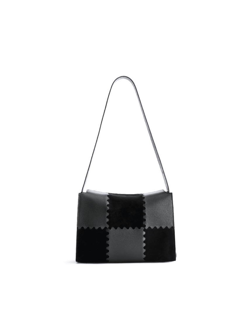 Square Stitch Box Bag - Black - Bag | Orange Cube