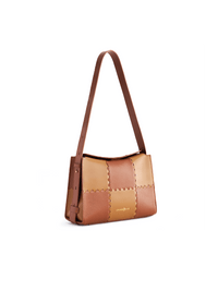 Square Stitch Box Bag - Brown - Bag | Orange Cube