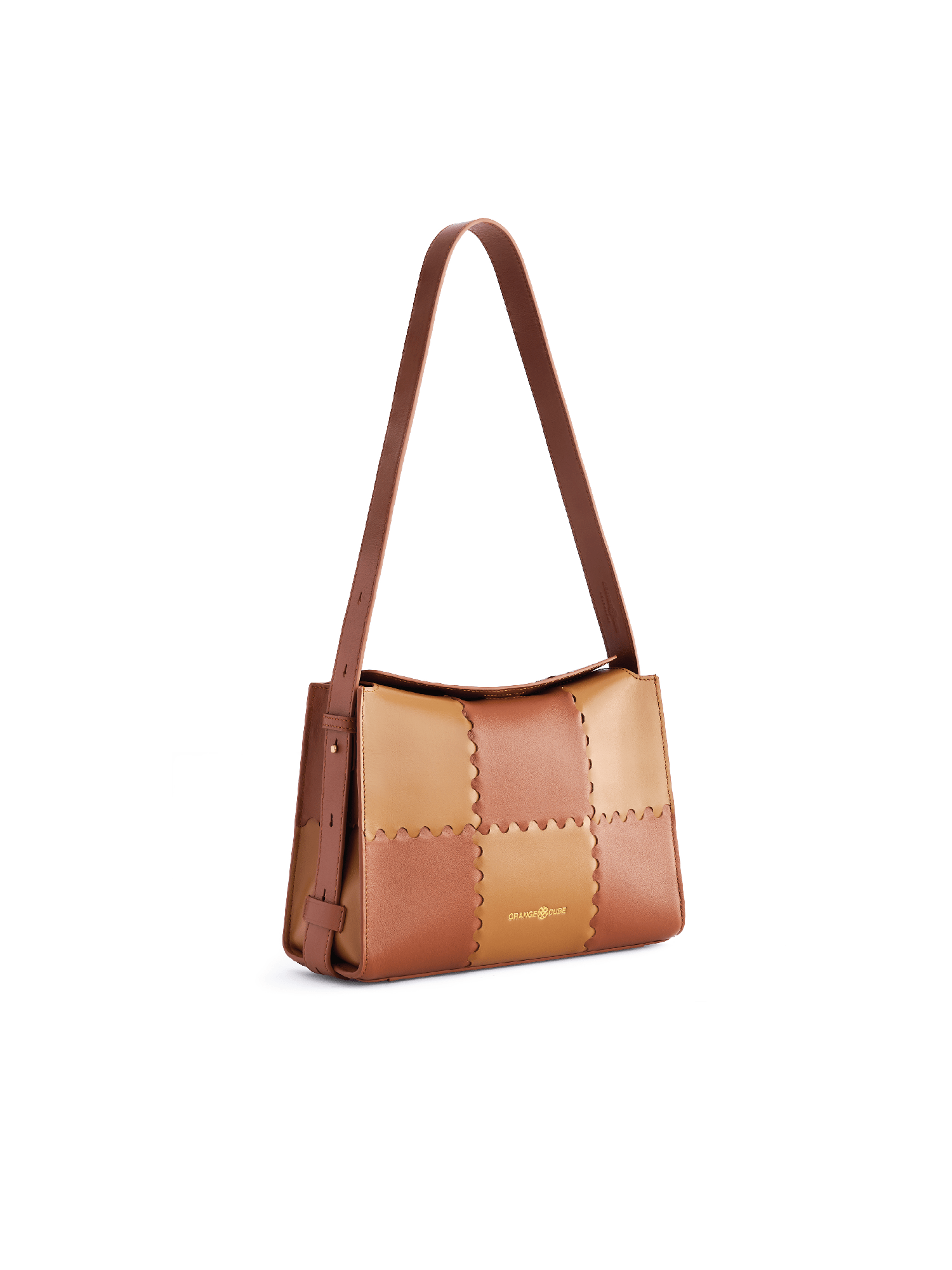Square Stitch Box Bag - Brown - Bag | Orange Cube