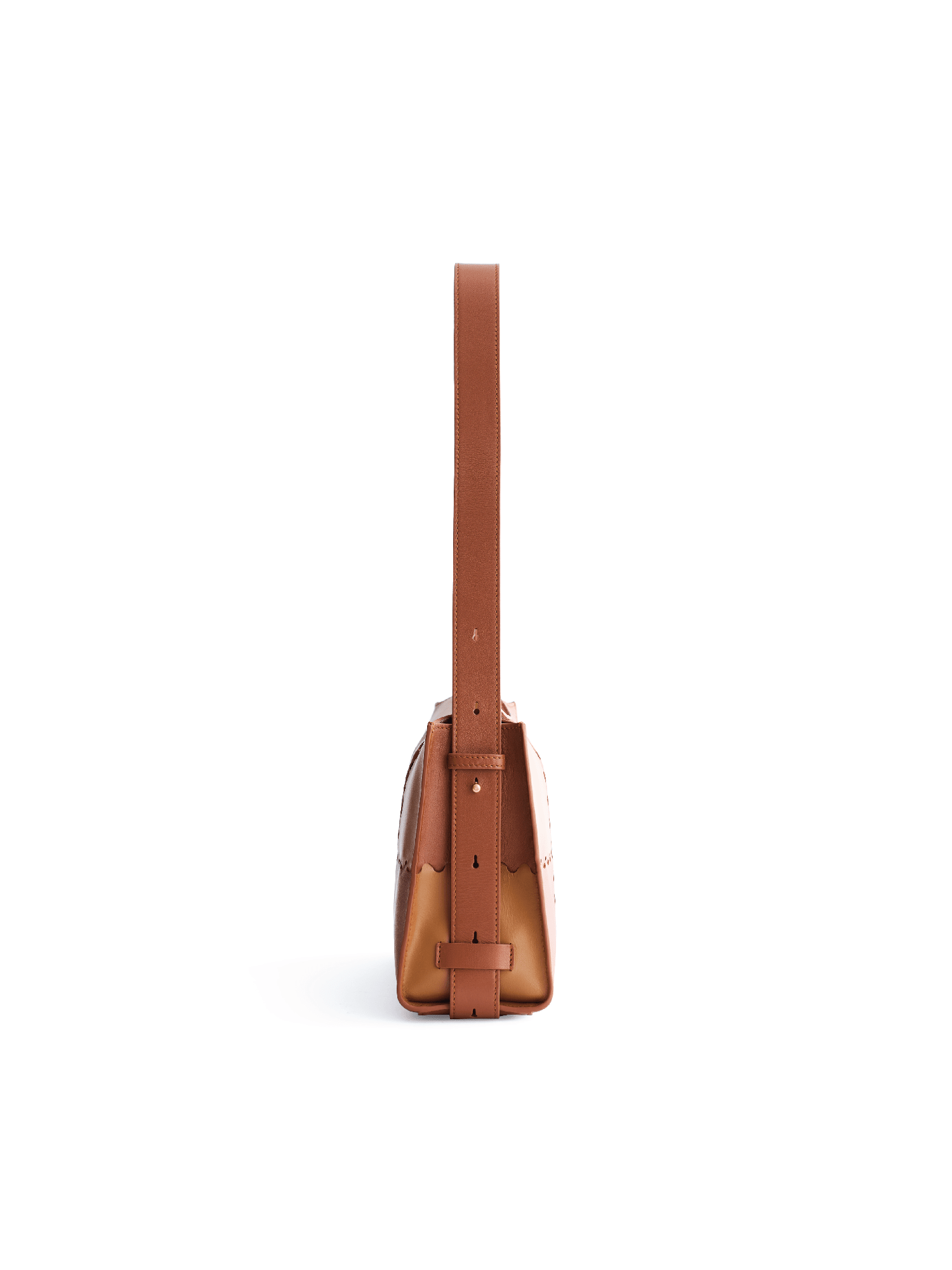 Square Stitch Box Bag - Brown - Bag | Orange Cube