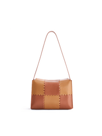 Square Stitch Box Bag - Brown - Bag | Orange Cube