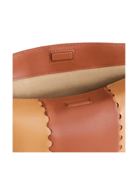 Square Stitch Box Bag - Brown - Bag | Orange Cube