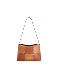 Square Stitch Box Bag - Brown - Bag | Orange Cube