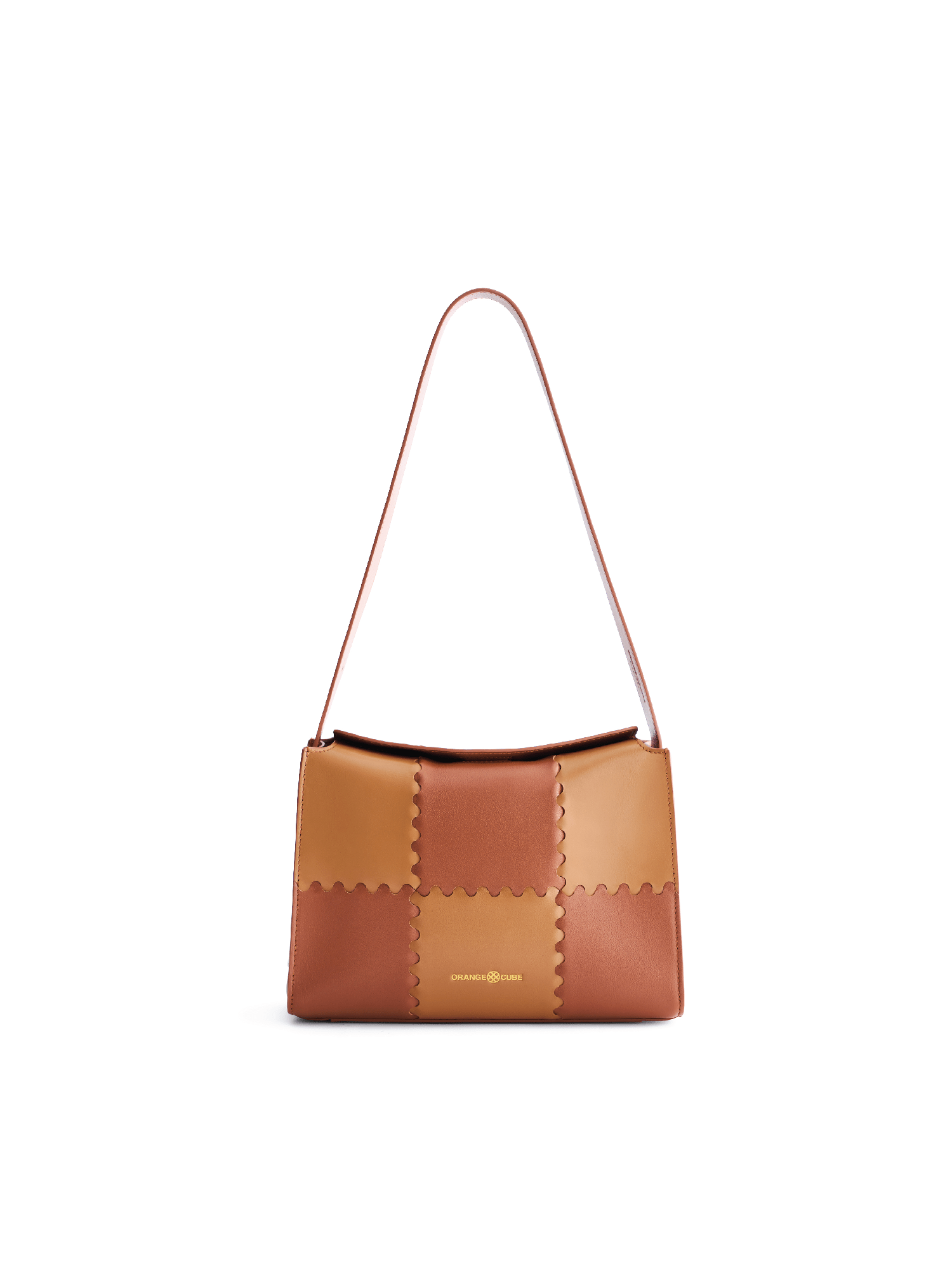 Square Stitch Box Bag - Brown - Bag | Orange Cube