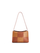 Square Stitch Box Bag - Brown