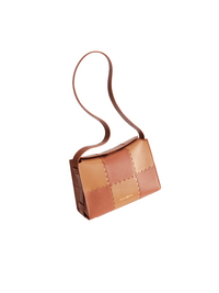 Square Stitch Box Bag - Brown - Bag | Orange Cube