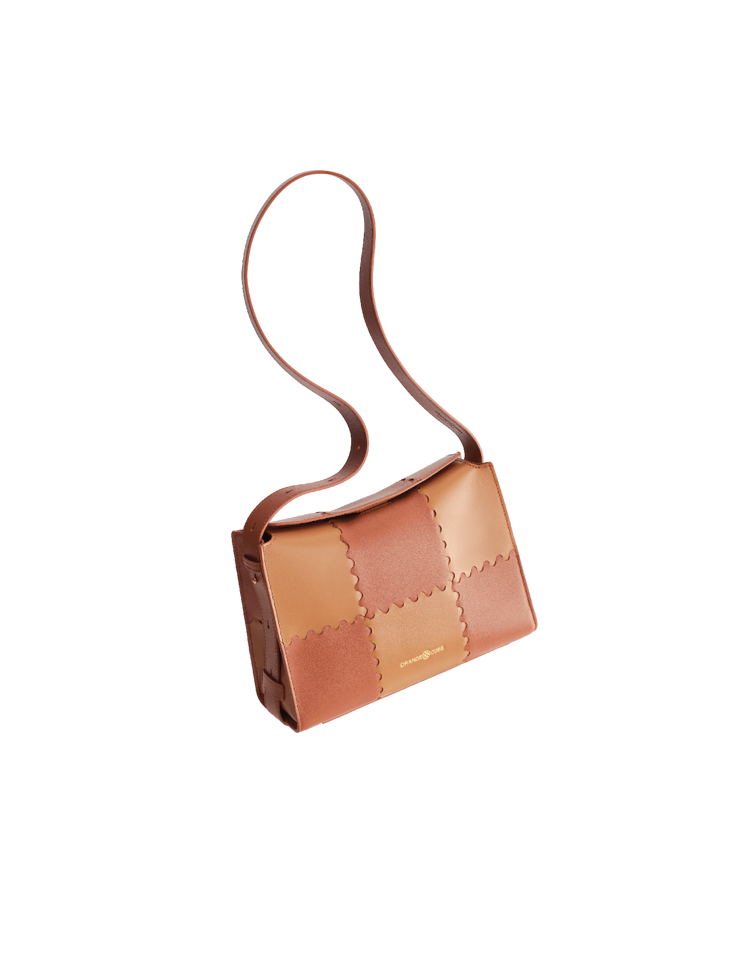 Square Stitch Box Bag - Brown - Bag | Orange Cube