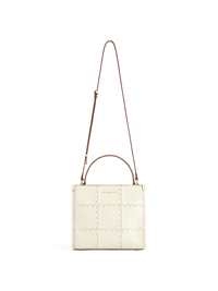 Square Stitch Crossbody Tote Bag - Pearl - Bag | Orange Cube