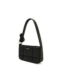 Square Stitch Cushion Shoulder Bag - Black - Bag | Orange Cube
