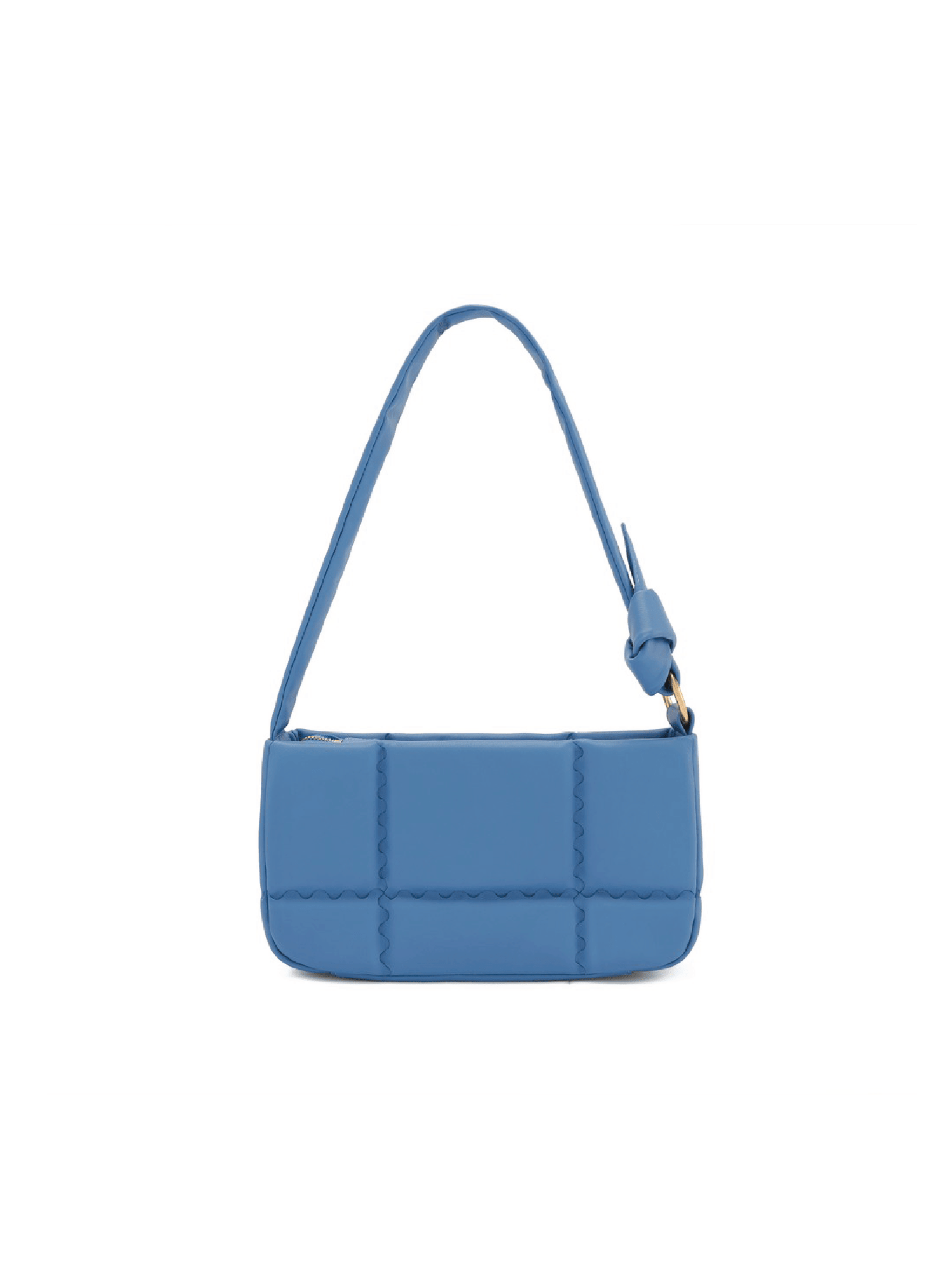 Square Stitch Cushion Shoulder Bag - Sky Blue - Bag | Orange Cube