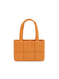 Square Stitch Cushion Tote - Orange