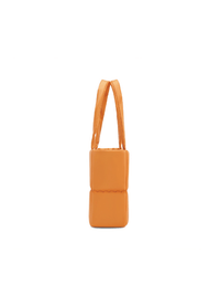 Square Stitch Cushion Tote - Orange