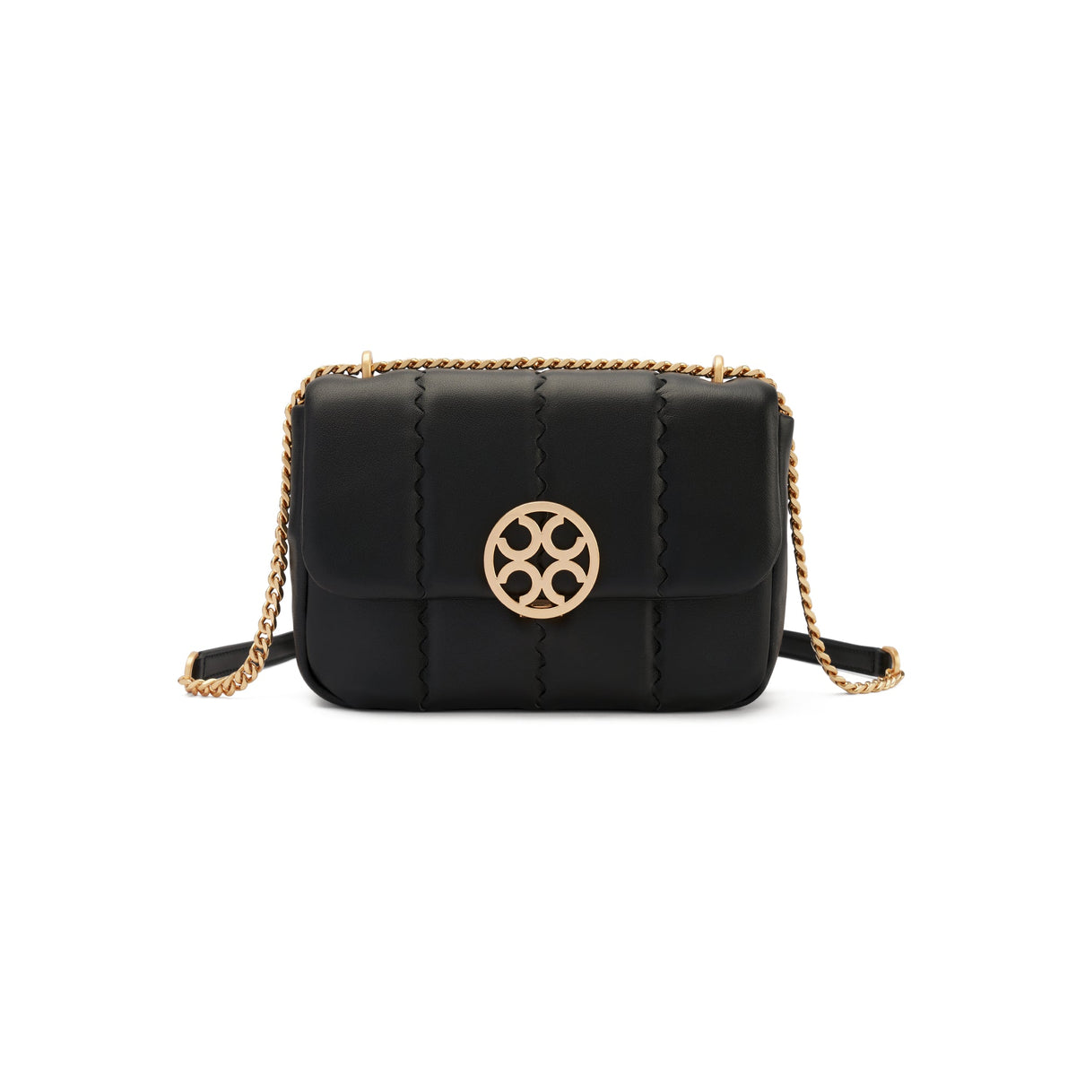 Square Stitch Flap Bag - Black - Bag | Orange Cube