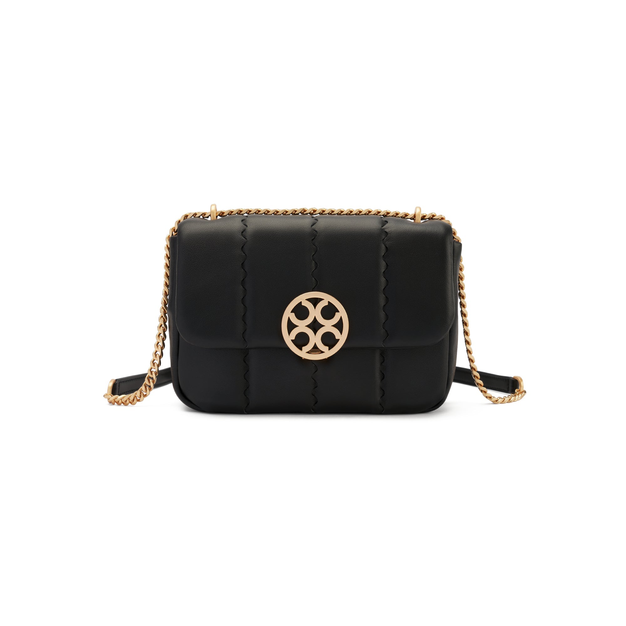 Square Stitch Flap Bag - Black - Bag | Orange Cube