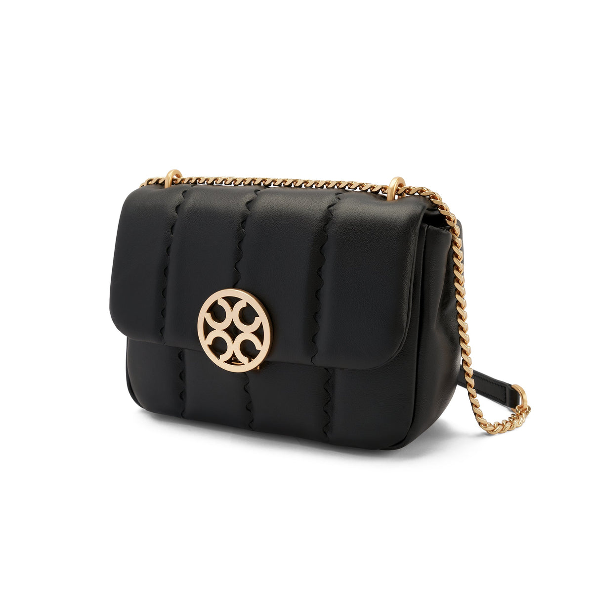 Square Stitch Flap Bag - Black - Bag | Orange Cube