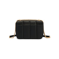 Square Stitch Flap Bag - Black - Bag | Orange Cube