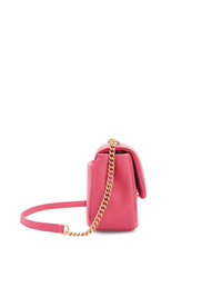 Square Stitch Flap Bag - Coral