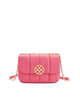 Square Stitch Flap Bag - Coral
