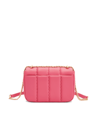 Square Stitch Flap Bag - Coral