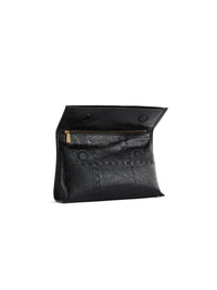 Square Stitch Messenger Bag - Black Gloss - Bag | Orange Cube