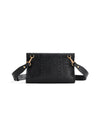 Square Stitch Messenger Bag - Black Gloss - Bag | Orange Cube