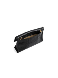 Square Stitch Messenger Bag - Black Gloss - Bag | Orange Cube