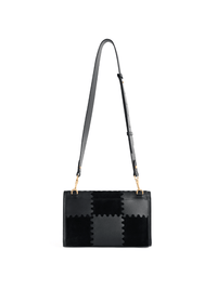 Square Stitch Messenger Bag - Black - Bag | Orange Cube