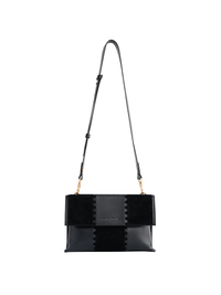 Square Stitch Messenger Bag - Black - Bag | Orange Cube