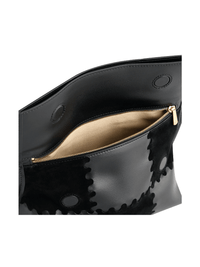 Square Stitch Messenger Bag - Black - Bag | Orange Cube