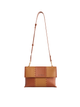 Square Stitch Messenger Bag - Brown